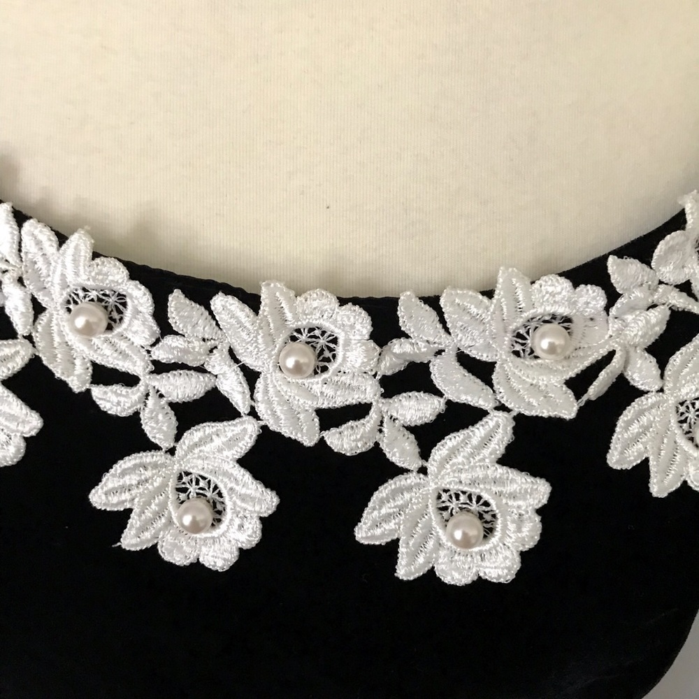 Vintage Cachet by Bari Protas Dress lace & pearls - Picture 6 of 8